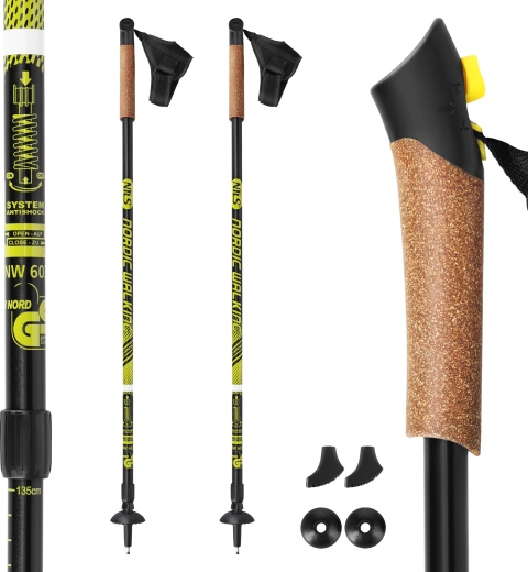 Bețe de nordic walking Nils Extreme cu anti-shock