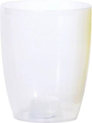 Ghiveci pentru orhidee COUBI ORCHID 13 cm, transparent alb mat
