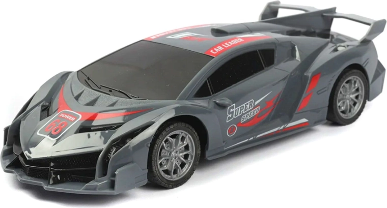 Mașină sport RC gri-roșie - 1 bucată