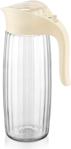 Cană din sticlă cu capac 1,5 l