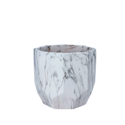 Ghiveci ceramic pentru plante cu efect de marmură 18 × 18 × 17 cm