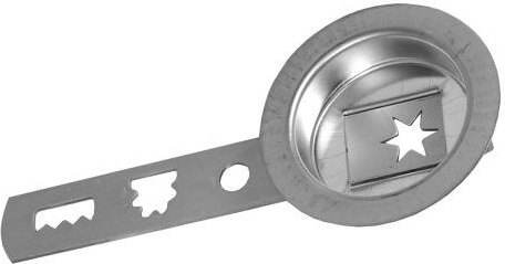 Formă pentru prăjituri cu tijă, diametru 5,5 cm, cositorită