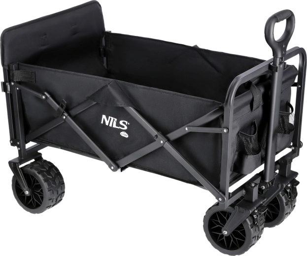 Cărucior de camping pliabil NILS Camp negru 160 l