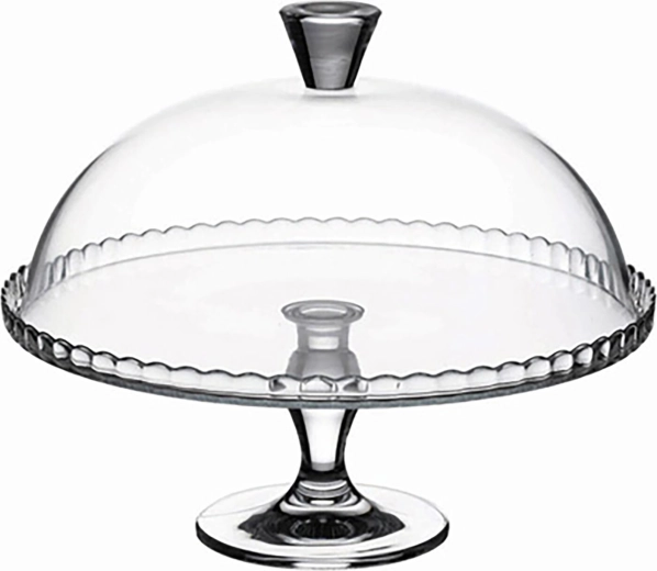 Platou de tort din sticlă cu capac PATISSERIE 32,2 cm