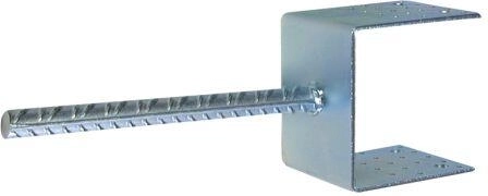 Papuc de ancorare în pământ 80 × 80 mm galvanizat