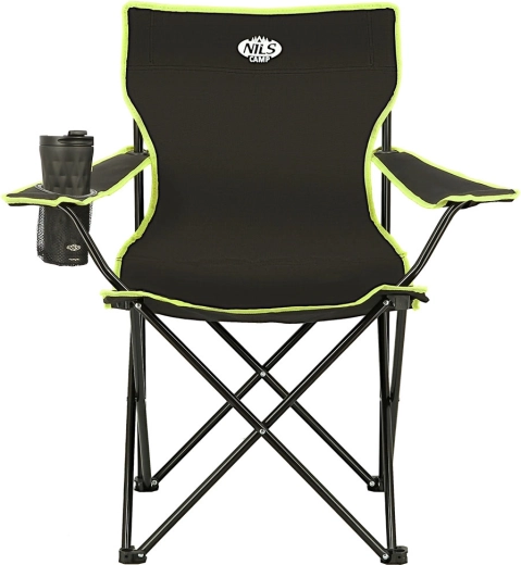 Scaun de camping pliabil NILS CAMP, culoare lime