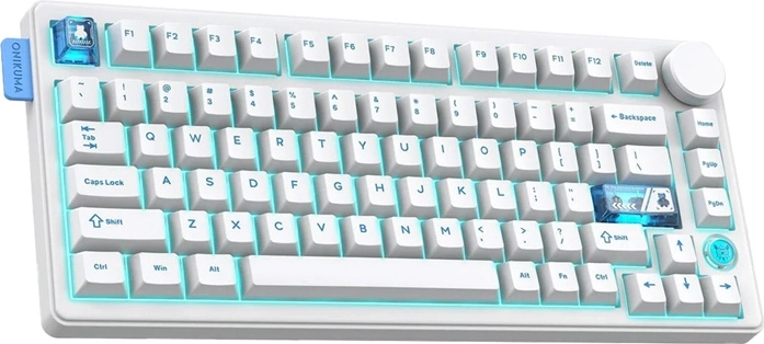 Tastatură mecanică onikuma mt706 albă qwerty