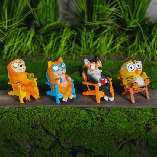 Figurină LED solară în formă de animal - 1 bucată