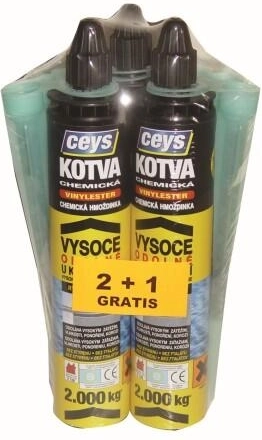 Ancoră chimică vinilester 300 ml 2+1 gratuit
