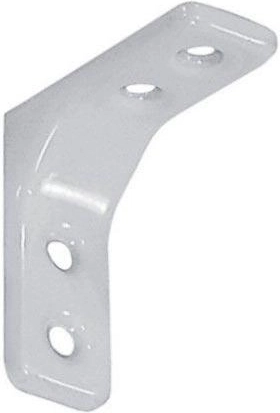 Consolă pentru raft 30 × 30 mm albă