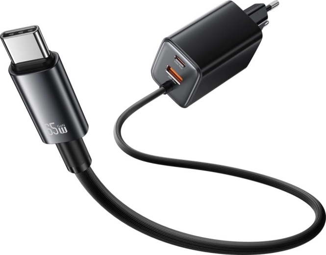 Cablu USB‑C integrat pentru confort maxim