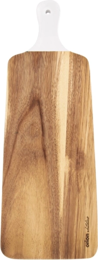 Tocător Orion din lemn de acacia Whiteline, cu mâner, 48,5 × 18,5 cm
