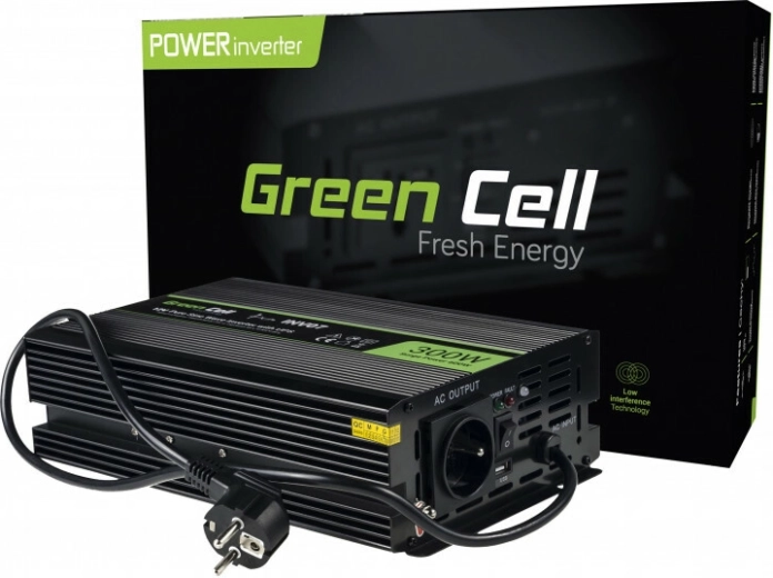 Invertor de tensiune cu UPS 300 W GREEN CELL INV07