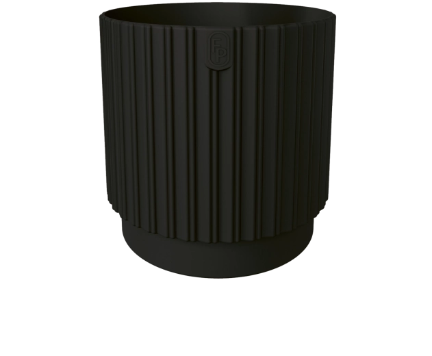 Ghiveci MIKA Cyli Petit ECO Recycled 18 cm negru