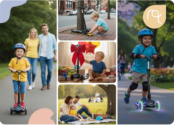 Roți cu LED fără baterii