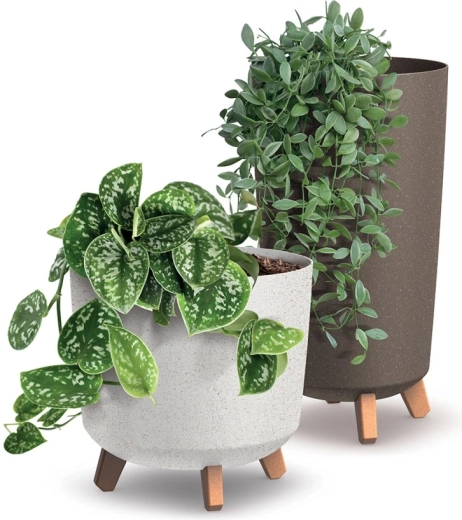 Compoziție eco cu aspect natural de lemn