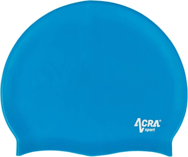 ACRA cască de înot din silicon, albastru deschis - 1 bucată