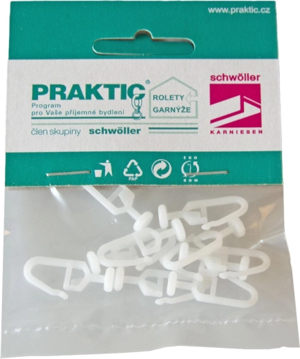 Călăreți pentru perdele din plastic, 10 buc.