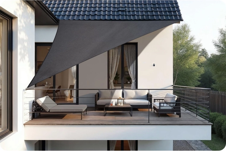 Umbră stilată pentru balcon, terasă și grădină