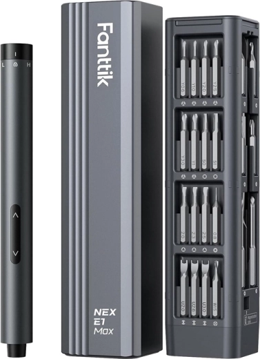 Set electric de șurubelnițe de precizie Fanttik E1 Max 3,7 V, gri