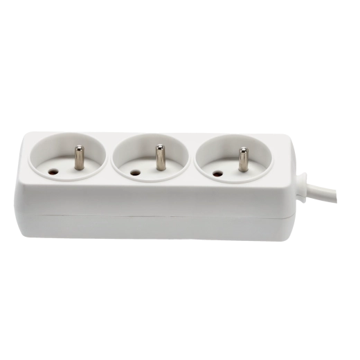 Prelungitor compact cu 3 prize cu împământare