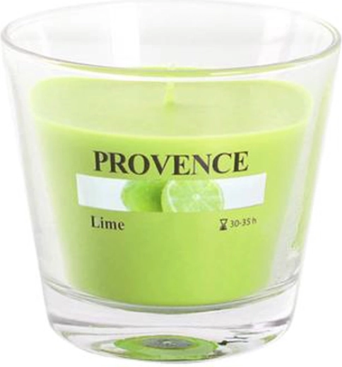 Lumânare parfumată în pahar PROVENCE lime 35 de ore