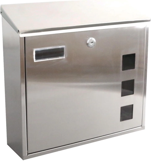 Cutie poștală din inox 350 × 330 × 110 mm