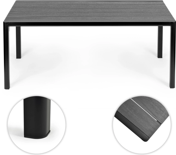 Blat HDPE cu drenaj al apei și decor de lemn