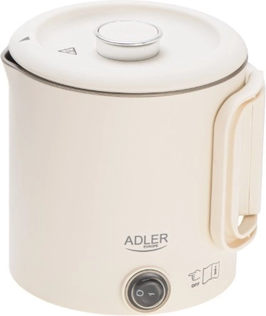 Fierbător de apă portabil pentru călătorii 0,8 l bej ADLER AD 1388