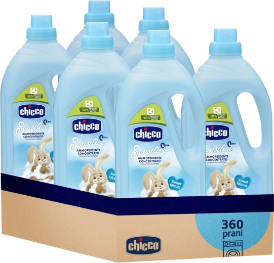 Balsam de rufe concentrat Chicco Baby Sensitive Pudră dulce 1,5 l - 6 buc.
