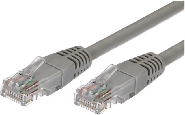 Patchcord cablu cat. 5e RJ45 UTP 3m gri - pachet 10 buc