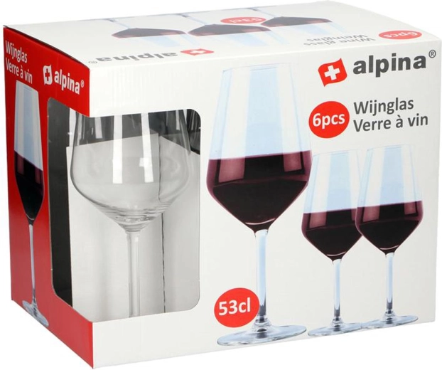Pahare pentru vin roșu Alpina 530 ml (6 buc.)