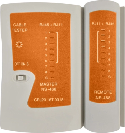 Tester RJ45/RJ11 cu indicare LED