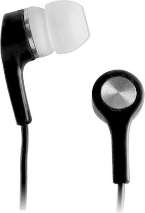 Setty căști intraauriculare stereo 3,5 mm, negre, cablu 1 m