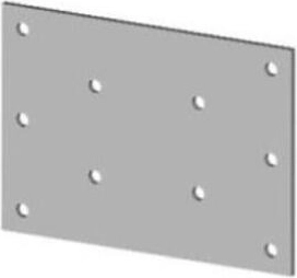 Placă de îmbinare 100 × 70 mm, oțel galvanizat