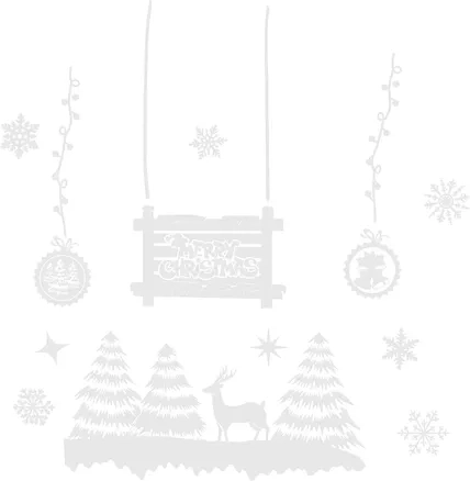 Motive festive pentru ferestre și oglinzi
