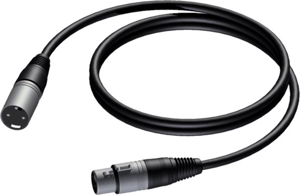 Cablu microfonic simetric XLR (tată) – XLR (mamă) 5 m CLA901/5