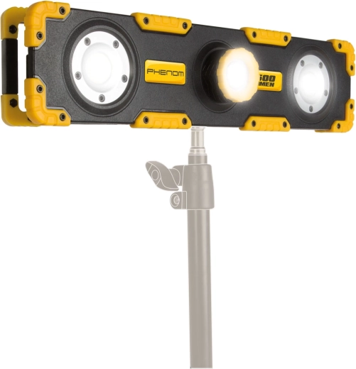 Proiector de lucru LED reîncărcabil Phenom cu powerbankă, 1500 lm