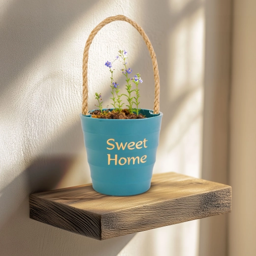 Ghiveci decorativ cu frânghie 9 × 8 cm - 1 bucată