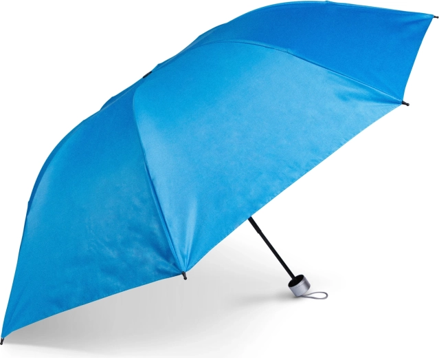 Umbrelă pliabilă albastră, 96 cm, cu 8 spițe