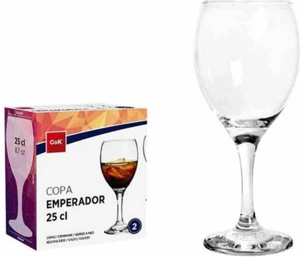Set de pahare pentru vin roșu 250 ml, 2 buc., sticlă