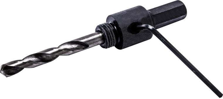 Adaptor pentru coroane bimetalice 14–30 mm cu burghiu de centrare