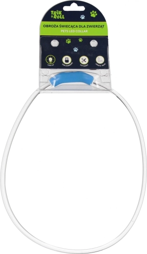 Zgardă LED luminoasă pentru câini și pisici cu încărcare USB