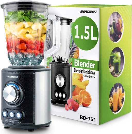 Blender de masă BERDSEN 1,5 l 800 W negru