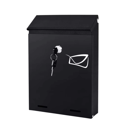 Cutie poștală HERON, din oțel, cu închidere, 26 × 18,5 × 5,5 cm