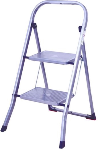 Scăunel pliabil din oțel cu 2 trepte, capacitate 150 kg