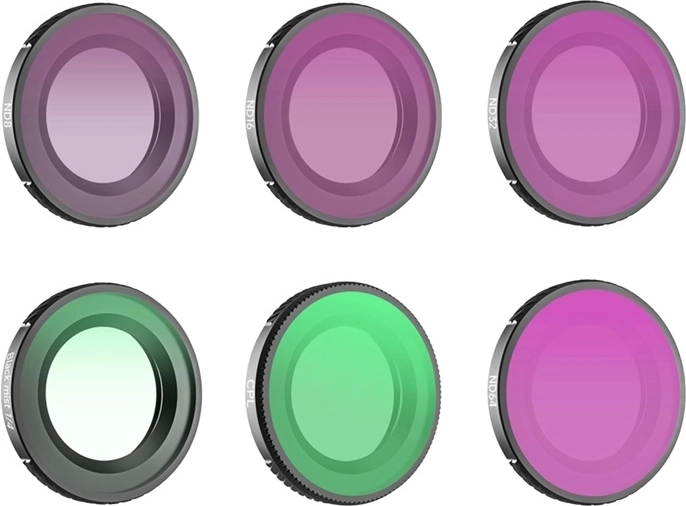 Set de 6 filtre Sunnylife pentru DJI Osmo Nano – 1/4 Black Mist, CPL, ND8, ND16, ND32, ND64