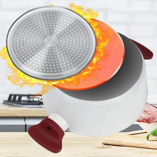 Bază pentru inducție pentru distribuție uniformă a căldurii