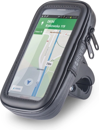 Forever suport de bicicletă BH-100 XL pentru telefon 5,7" negru