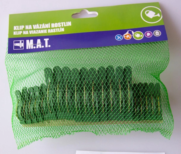 Cleme din plastic pentru legarea plantelor, 2 tipuri, set 20 buc.